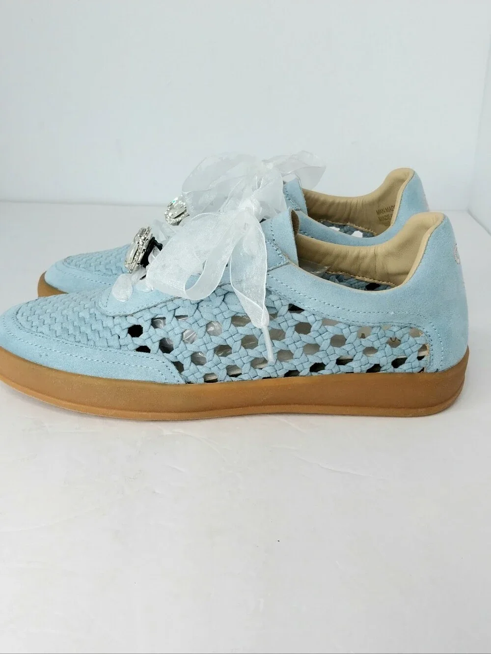 Mi,iM Giselle Suede and Woven Panels Sneakers, NEW, Size 7.5